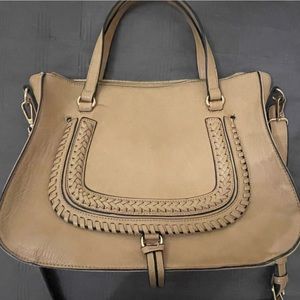 Sole/society beige bag with strap